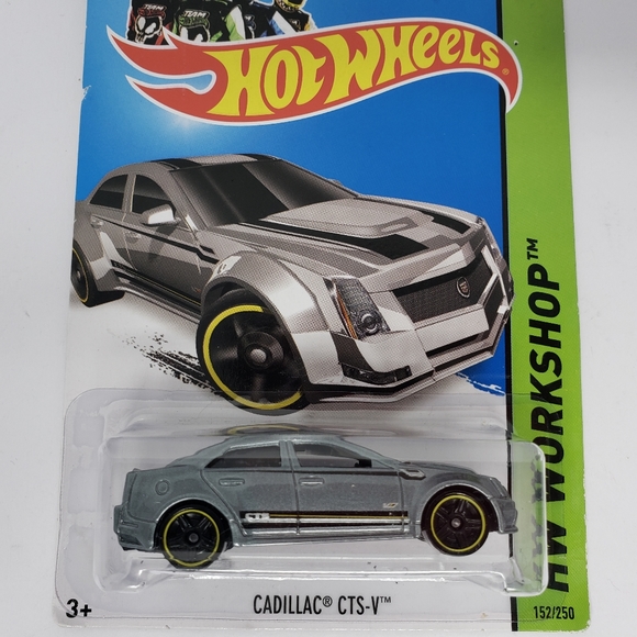 Hot Wheels Cadillac CTS-V #1 HW Workshop Silver Kmart Exclusive - Picture 6 of 9